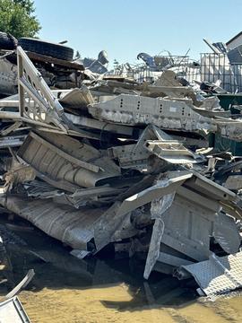 Scrap Yard Near Me | Piles of Aluminum and Steel Scrap Metal